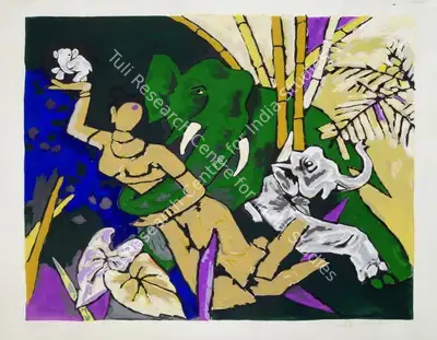 M.F. Husain (Artist), Kerala series, Graphic Art