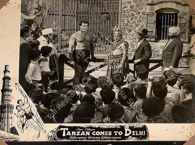 Surinder Kapoor (Producer), Tarzan Delhi Me, 1965, Lobby Card