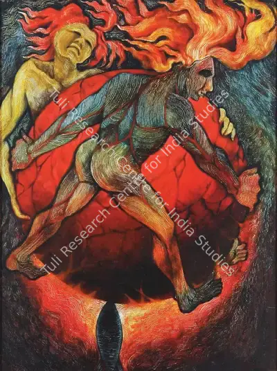 Badri Nath Arya (Artist), Untitled, 1975, Painting