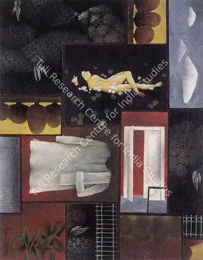 Dharmanarayan Dasgupta (Artist), Sequences, 1983, Painting