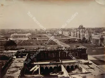 John Edward Sache (Photographer), Birds eye view of Kaiserbagh, Lucknow, 1875, Antiquarian Photograph