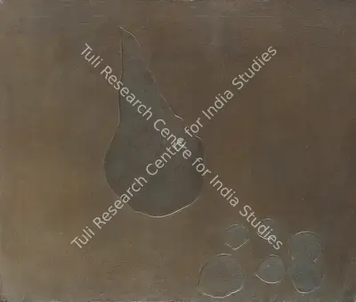 Patel, Jeram (Artist). Untitled. Silver paint on canvas, 1969 | Painting | FineArts | 00599091