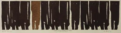 Rameshwar Broota (Artist), That Long History of Man, 1972, Graphic Art