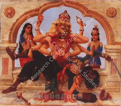 Raja Ravi Varma (Artist), Urga Narsimha, Painting