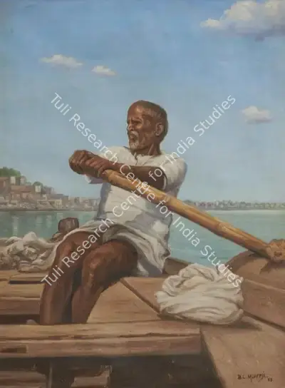 Biswanath Mukherjee (Artist), Untitled, 1965, Painting
