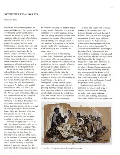 Rituparna Basu (Essayist), Newsletter from Kolkata, 2004, Essay