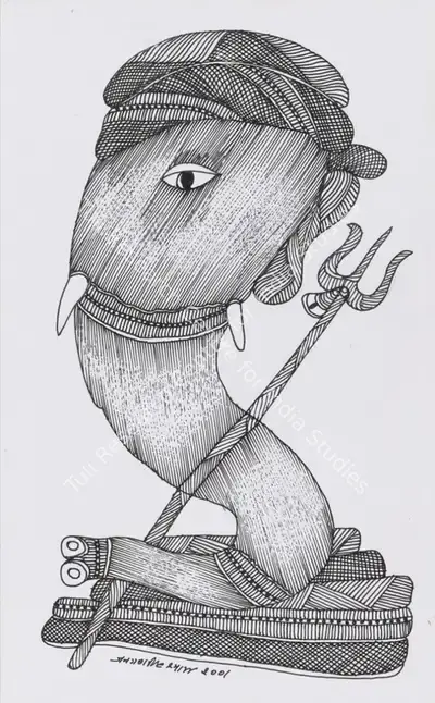 Jangarh Singh Shyam (Artist), Untitled (Gond Art), 2001, Drawing