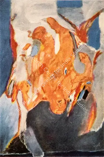 Tyeb Mehta (Artist), Falling Figure, 1968, Painting