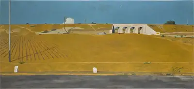 Atul Dodiya (Artist), Newly Painted Bridge, 1988, Painting