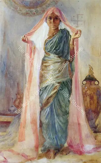 M.R. Acharekar (Artist), Maharashtrian Lady, 1937, Painting