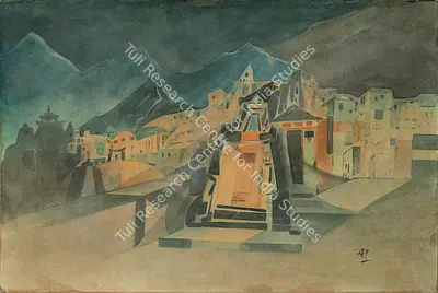 Gaganendranath Tagore (Artist), Swarnapuri Dvarika Series, 1925, Painting