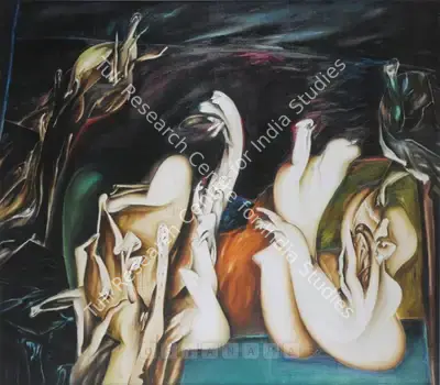 Manu Parekh (Artist), Portrait Of Landscape One, 1978, Painting