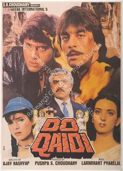 Pushpa S. Choudhary (Producer), Do Qaidi, 1989, Full Sheet Poster