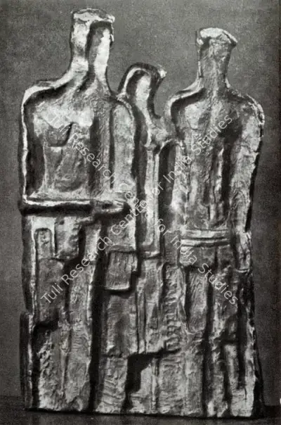 P.V. Janakiram (Artist), Three Figures, Sculpture