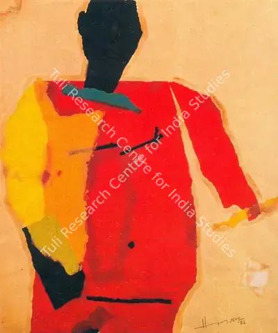 M.F. Husain (Artist), Untitled, 1952, Graphic Art