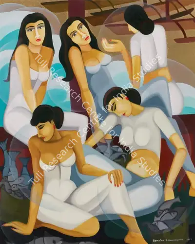 Senaka Senanayake (Artist), Untitled (Bathers), 1997, Painting