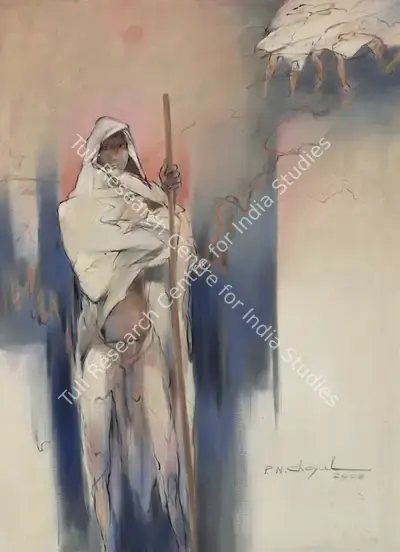 P.N. Choyal (Artist), Home Return, 2008, Painting