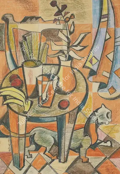 Jyoti Bhatt (Artist), Untitled, 1953, Painting