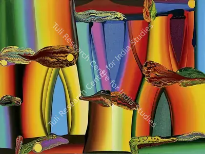 Bose Krishnamachari (Artist), Stretched Bodies, Painting