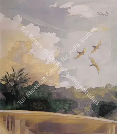 Sabavala, Jehangir (Artist). Munger Skies. Oil on Canvas, 2004 | The Crucible of Painting | Painting | FineArts | 00182444