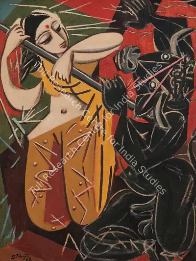 Keyt, George (Artist). Mahesha Mardini, 1968 | Painting, Ch.Lon/11.06.13, 2013 · Christie's