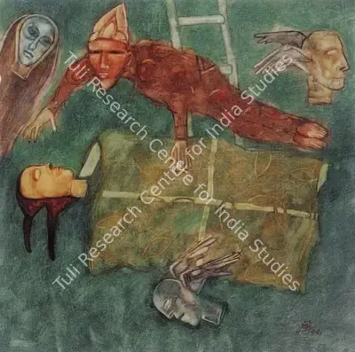 Jai Zharotia (Artist), Magicians II, 1991, Painting