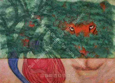 Amit Ambalal (Artist), I Listen To My Heart, 2002, Painting