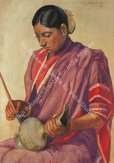 A.X. Trindade (Artist), Woman, 1934, Painting