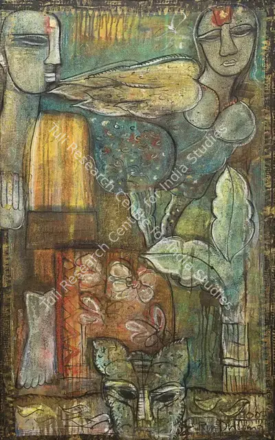 Rini Dhumal (Artist), Untitled, 2007, Painting