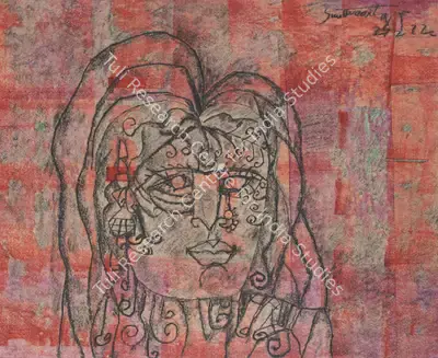 A.P. Santhanaraj (Artist), Woman, 1972, Painting