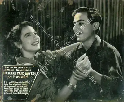 Kidar Sharma (Director), Hamari Yaad Aayegi, 1961, Lobby Card