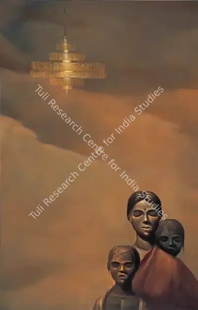Wasim Kapoor (Artist), Below the Light, 1995, Painting