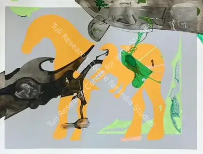 Anandajit Ray (Artist), Circumventing Ideas, about Misc. Statuary, 2020, Print