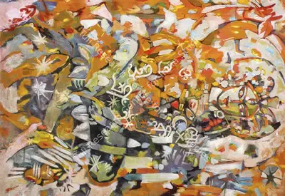 Nirode C. Mazumdar (Artist), Untitled, Painting