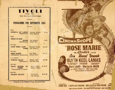 Mervyn LeRoy (Director), Rose Marie, 1954, Handbill