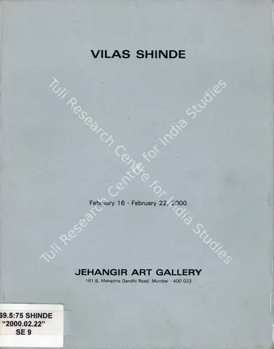 Vilas Shinde (Artist), Vilas Shinde, 2000, Solo Exhibition Catalogue