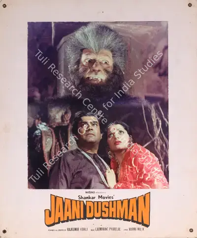 Raj Kumar Kohli (Producer), Jaani Dushman, 1979, Photographic Still Mounted on Lobby Card