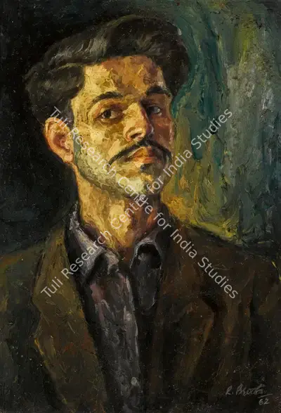 Rameshwar Broota (Artist), Untitled (Self-Portrait), 1962, Painting