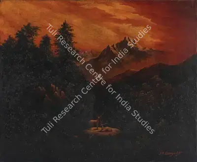 Gangooly, J.P. (Artist). Himalayan Valley Series, n.d. | Painting, De.Onl/04.02.23, 2023 · DeRivaz & Ives