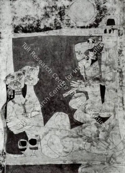 Gautam Vaghela (Artist), Midnight, Painting