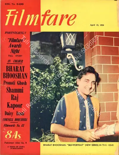 C.R. Mandy (Editor), Filmfare, 1956, Magazine