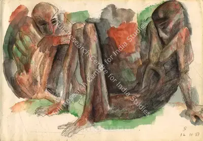 Somnath Hore (Artist), Untitled, 1981, Painting