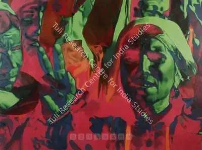 T.V. Santhosh (Artist), Spinal Cord, 2005, Painting