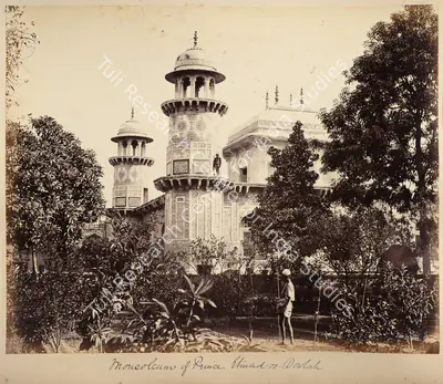 William Baker (Photographer), Mausoleum of Prince Etmad-oo-Dowlah (Tomb of Itimad-ud-Daulah), Agra, 1866, Antiquarian Photograph