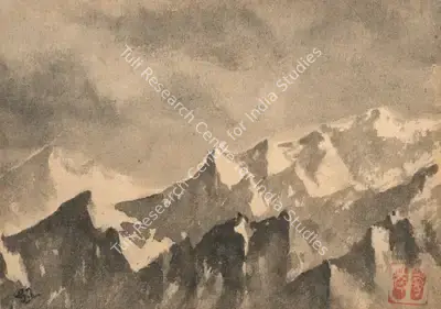 Gaganendranath Tagore (Artist), Mountain Crags, 1919, Painting