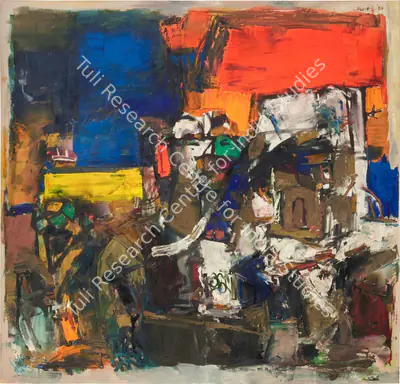 Husain, M.F. (Artist). Chittore Fort, 1964 | Painting, So.Lon/30.09.25, 2025 · Sotheby's