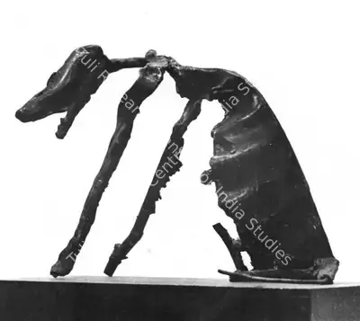 Somnath Hore (Artist), Dog, 1985, Sculpture