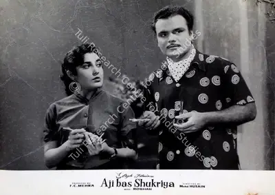 Aji Bas Shukriya, Actor, 1958