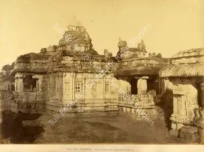 Colonel Thomas Biggs (Photographer), Purudkul. View of the Great Sivite Temple from the South-east, Antiquarian Photograph