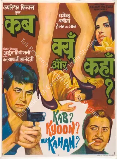 Arjun Hingorani (Producer), Kab Kyoon Aur Kahan, 1980, Full Sheet Poster